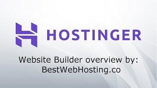 HOSTINGER WEBSITE BUILDER - powerful tool for less than $1 - overview by Best Web Hosting