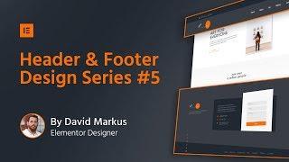 Header & Footer Design #5: Photography Website