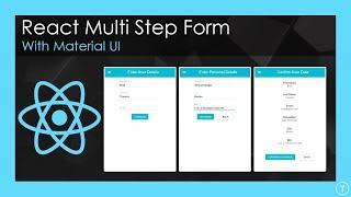 Multi Step Form With React & Material UI