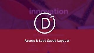 Divi 3.0 Access & Load Saved Layouts