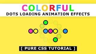 Css Colorful Loading Page Animation - Tutorial - Pure CSS Animation Effects