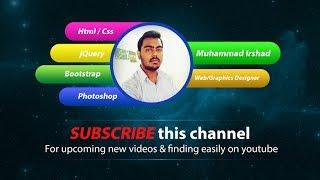 How To Create YouTube Channel Banner - Photoshop Tutorial