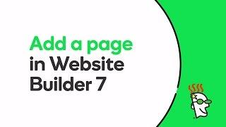 Add a Web Page in Website Builder 7 | GoDaddy