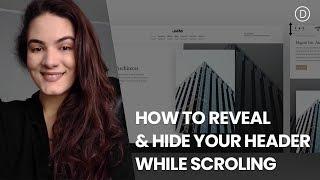 How to Reveal Your Global Header While Scrolling Up & Hide While Scrolling Down with Divi