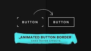 CSS3 Animated Button Border Hover Effects | HTML