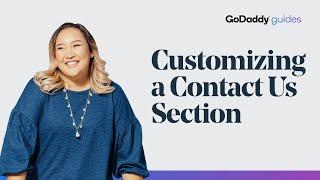 How to Customize Your GoDaddy Website Contact Us Section