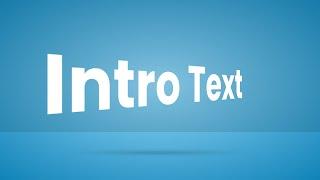 CSS Only Intro Text Animation Effects | Simple Text Animation