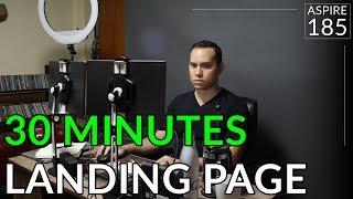 Quick & Easy Landing Page (Less Than 30 Minutes) | Aspire 185