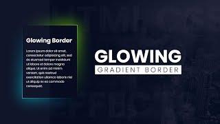 CSS Glowing Gradient Border Effects | Html CSS