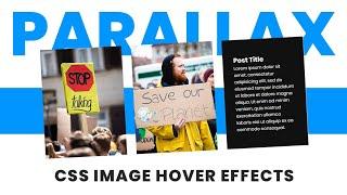 CSS Parallax Image Hover Effects | Html CSS Tutorial