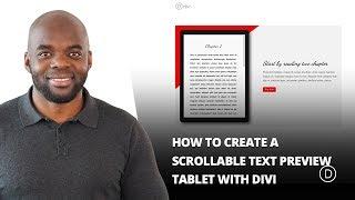 How to Create a Scrollable Text Preview Tablet with Divi