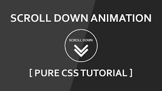 Css Scroll Down Animation - Pure Css3 Effect - Font Awesome Icon - Plz SUBSCRIBE Us For Daily Videos
