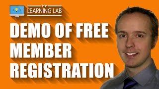 Demo Of Free Member Registration On Paid Memberships Pro