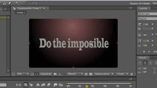 Tutorial After Effects // Intro facil, sencilla y profesional en After Effects cs4 (parte 2)