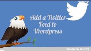 How to add a Twitter feed to your Wordpress site