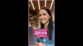 How to Use reCAPTCHA to Block Spambots   #Shorts