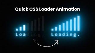 CSS Glowing Loading Page Animation Effects | CSS3 Animation Tutorial