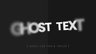 Ghost Text 2 | CSS Text Hover Effects