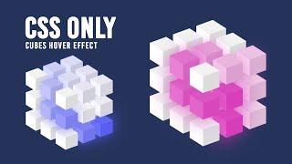 CSS Only Cubes Hover Effects