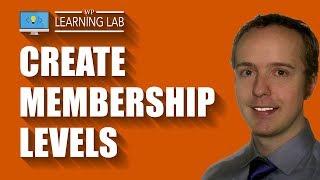 Membership Levels - How To Create And Use Them With Paid Memberships Pro
