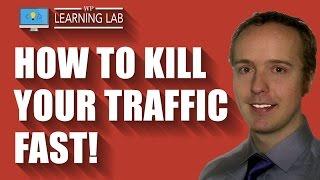 What happens to traffic when Discourage Search Engines From Indexing this site is active