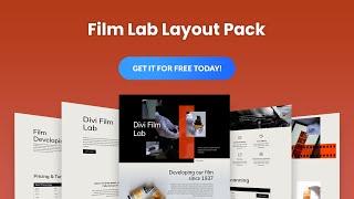 Get a FREE Film Lab Layout Pack for Divi