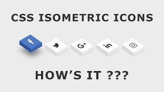 Isometric Social Media Icons - CSS3 Cool Hover Effects