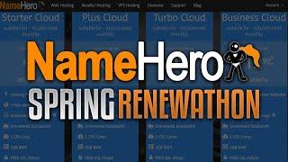 Announcing NameHero's Spring "Renewathon" - Save Up To 50% Off Your Web Hosting Renewal!
