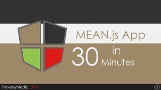 Build A Mean js App In 30 Minutes