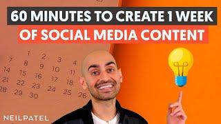 How to Plan 1 Week of Social Media Content in 60 Minutes (Tools and Hacks)