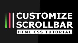 Custom Scrollbar using CSS - Pure CSS Tutorial - Customized Scrollbars Tutorial for Beginners