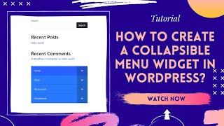 How to Create a Collapsible Menu Widget in WordPress? Add in Sidebars, Footer, or Where You Want