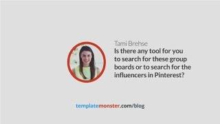 Is there any tool for you to search for the influencers in Pinterest?