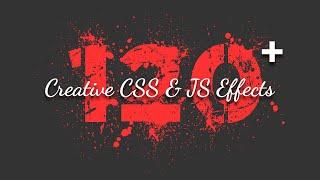 120+ | Html CSS & Javascript | Hover & Animation Effects