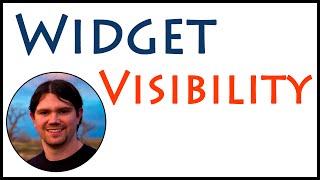 Control Which WIDGETS Appear on Which Pages - WordPress