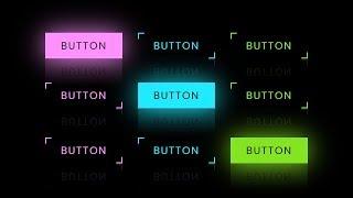 CSS Button Hover Effects | Neon Light Button Animation Effects on Hover