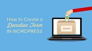 How to Create a Donate Form for Nonprofit Organization using WordPress