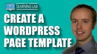 WordPress Page Template - Customized Stand-Alone Pages Without Custom Post Types