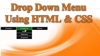 How to create Dropdown Menu in Html and CSS (Hindi)