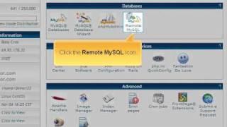How to allow remote access to a MySQL database