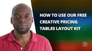 Free Divi Downloads: Creative Pricing Tables Layout Kit