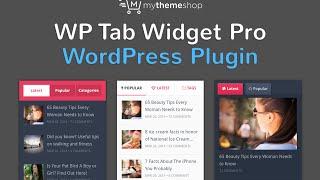 WP Tab Widget Pro WordPress Plugin by MyThemeShop