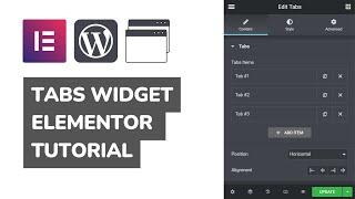 How To Use Tab Widget In Elementor WordPress Plugin? FREE