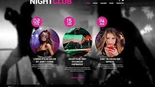 Night Club Responsive Moto CMS 3 Template #55124