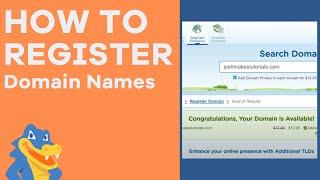 How to Register a Domain Name - HostGator Tutorial