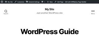 How to Change the ''Just Another WordPress Site'' Text?