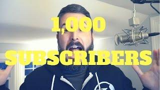 WE HIT 1,000 SUBSCRIBERS! THANK YOU