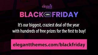 Elegant Themes Black Friday Deal Overview LIVE