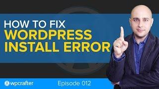 Wordpress Fix - An automated WordPress update has failed to complete