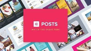 Elementor Pro's Posts & Portfolio Sneak Peek